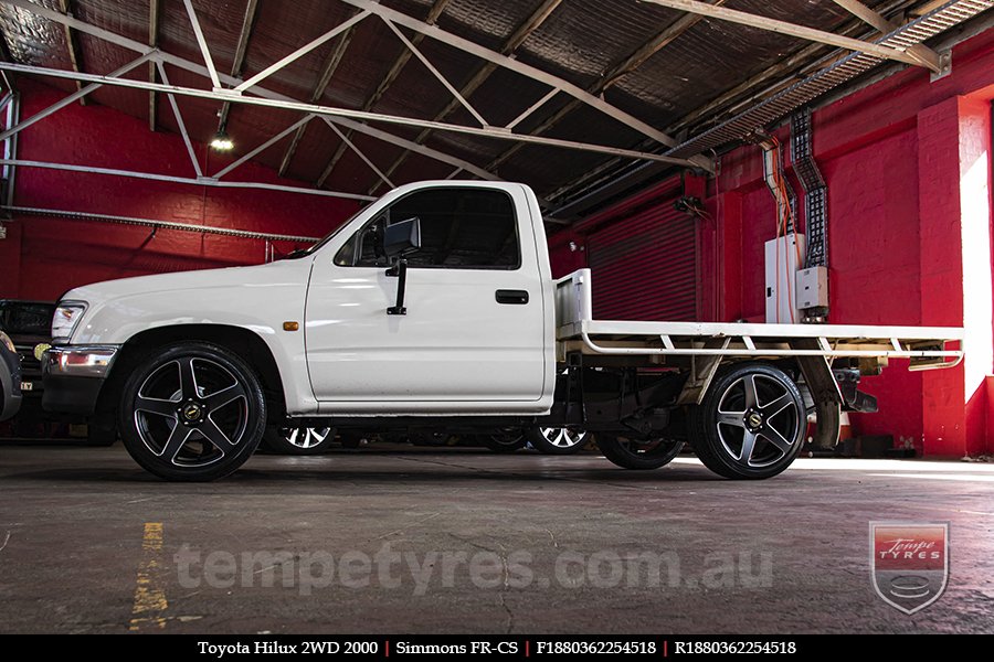 18x8.0 18x9.0 Simmons FR-CS Matte Black NCT on TOYOTA HILUX
