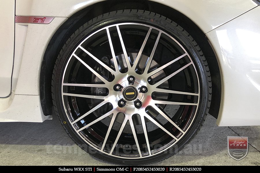 20x8.5 20x10 Simmons OM-C BM on SUBARU WRX