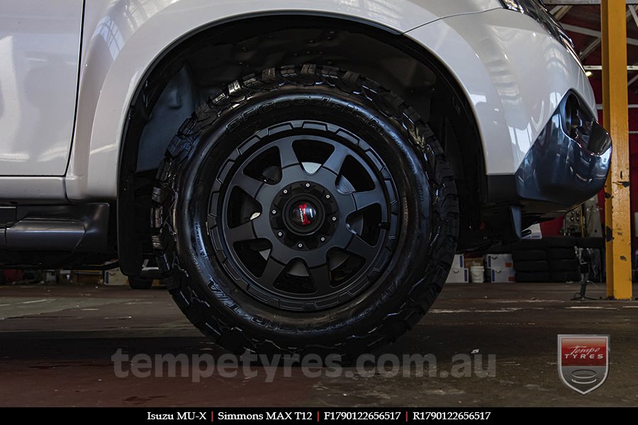 17x9.0 Simmons MAX T12 MK on ISUZU MU-X