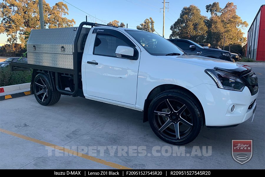 20x9.5 Lenso Z01 Black on Isuzu D-Max