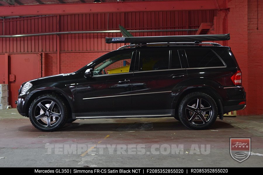 20x8.5 20x10 Simmons FR-C Satin Black NCT on Mercedes GL-Class