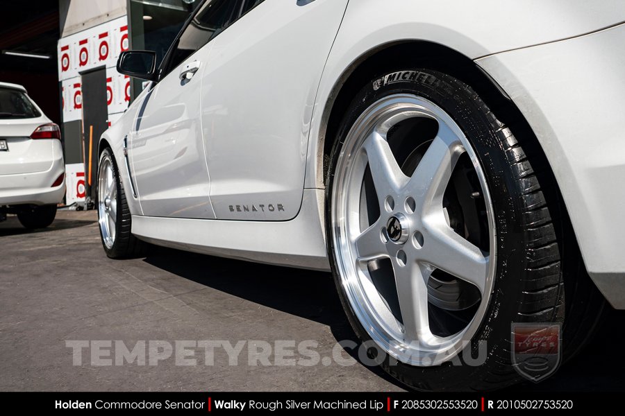 20x8.5 20x10 Walky Silver on Holden Commodore VF