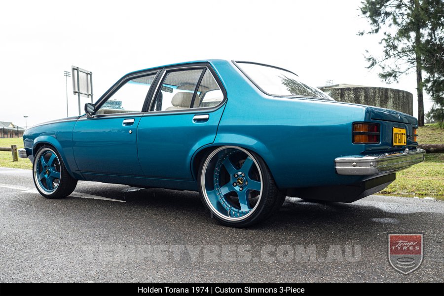 Custom Simmons Wheels on Holden Torana