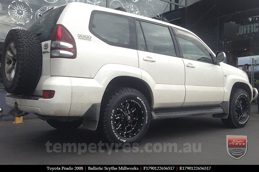 17x9.0 Ballistic Scythe Millworks on TOYOTA PRADO 