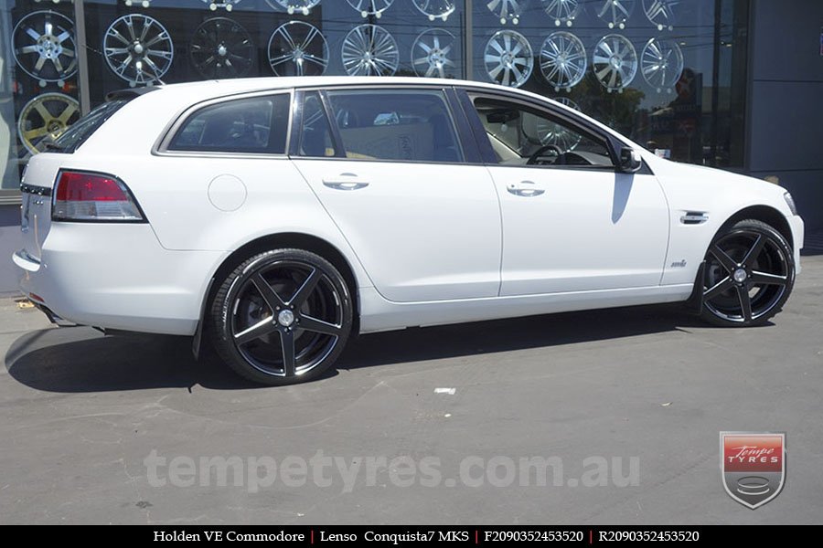 20x9.0 20x10.5 Lenso Conquista 7 MKS CQ7 on HOLDEN COMMODORE VE
