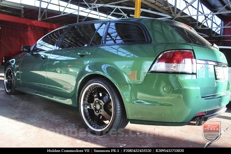 20x8.5 20x9.5 Simmons FR-1 Gloss Black on HOLDEN COMMODORE VE