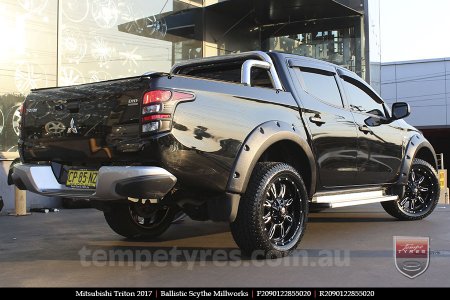 20x9.0 Ballistic Scythe Millworks on MITSUBISHI TRITON