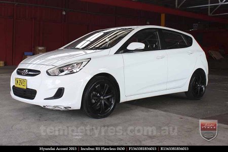 15x6.5 Incubus RS Flawless 0450 on HYUNDAI ACCENT