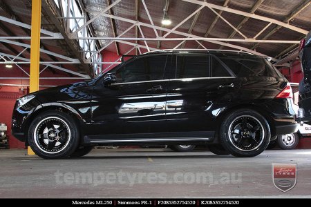 20x8.5 20x9.5 Simmons FR-1 Gloss Black on MERCEDES ML-Class