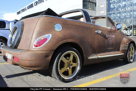 18x7.0 18x8.5 Simmons FR-1 Gold on CHRYSLER PT CRUISER