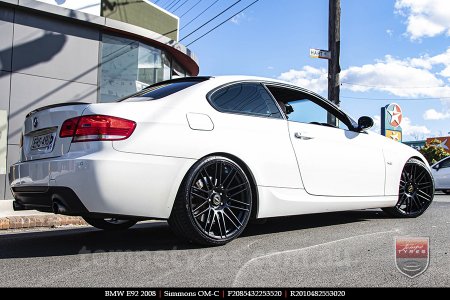 20x8.5 20x10 Simmons OM-C FB on BMW E92