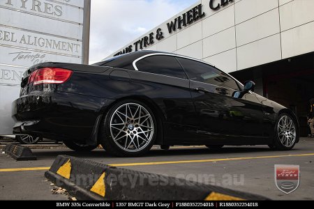 18x8.0 1357 BMGT Dark Grey on BMW 3 SERIES