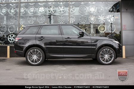 22x9.0 Lenso ESA Chrome on RANGE ROVER SPORT