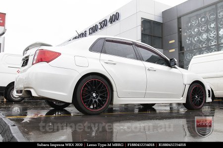 18x8.0 Lenso Type-M MBRG on SUBARU IMPREZA