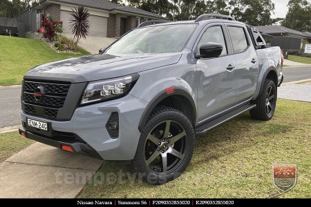 20x9.0 Simmons S6 Black Tint on NISSAN NAVARA