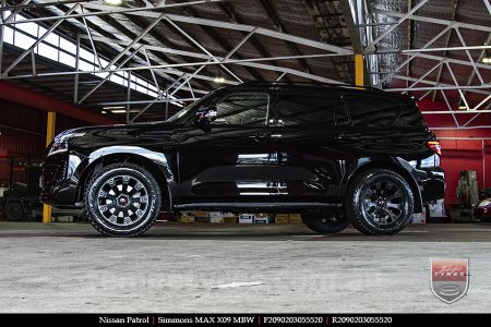 20x9.0 Simmons MAX X09 MBW on NISSAN PATROL