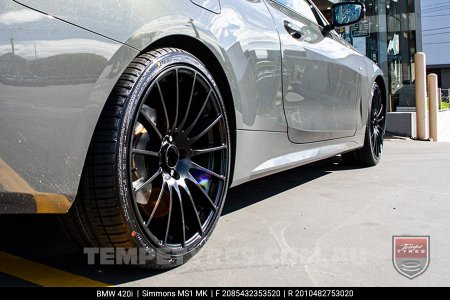 20x8.5 20x10 Simmons MS1 MK on BMW 4 SERIES