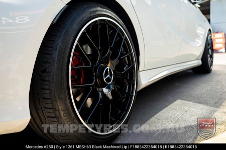 18x8.5 1261 MESH63 Black on Mercedes A-Class