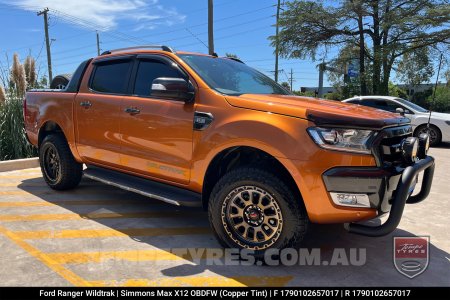 17x9.0 Simmons MAX X12 OBDFW on Ford Ranger Wildtrak
