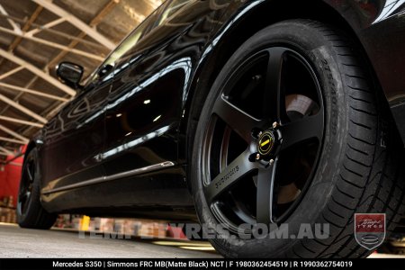 19x8.0 19x9.0 Simmons FR-C Matte Black NCT on Mercedes S-Class