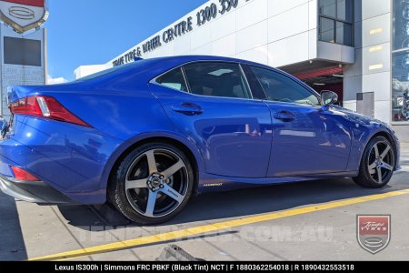18x8.0 18x9.0 Simmons FR-C Black Tint NCT on Lexus IS