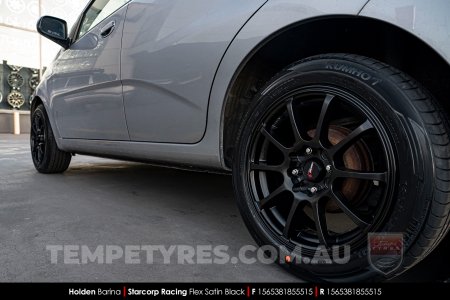 15x6.5 Starcorp Racing L209 FLEX on Holden Barina