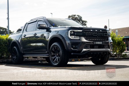 20x9.0 Simmons MAX X09 MBW on Ford Ranger