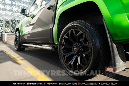 20x9.0 Simmons MAX X11 MBW on VW Amarok
