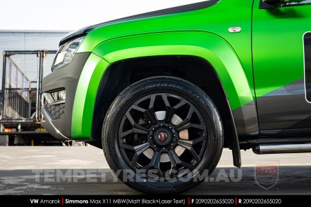 20x9.0 Simmons MAX X11 MBW on VW Amarok