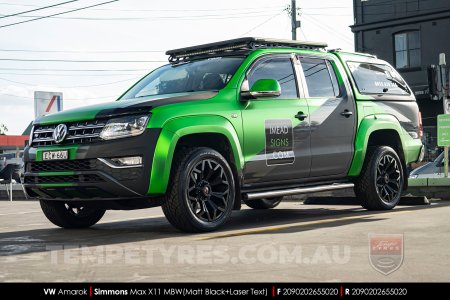 20x9.0 Simmons MAX X11 MBW on VW Amarok