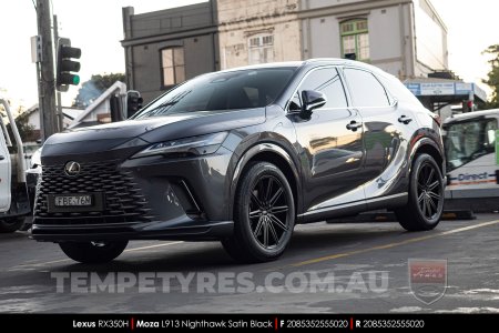 20x8.5 MOZA 913 Nighthawk Satin Black on Lexus RX