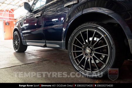 20x8.5 20x10 Simmons MS1 DG on Range Rover Sport