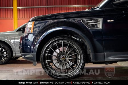 20x8.5 20x10 Simmons MS1 DG on Range Rover Sport