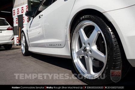 20x8.5 20x10 Walky Silver on Holden Commodore VF