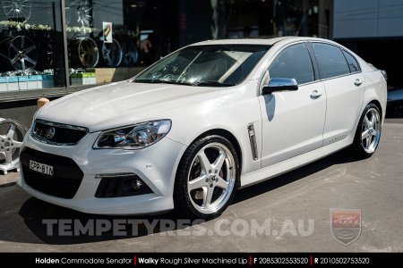 20x8.5 20x10 Walky Silver on Holden Commodore VF