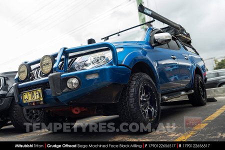 17x9.0 Grudge Offroad SIEGE on Mitsubishi Triton