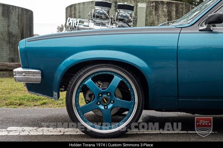 Custom Simmons Wheels on Holden Torana