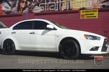 17x7.0 Lenso Speed 3 SP3 on MITSUBISHI LANCER