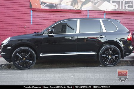 22x10 Savoy Sport GTS SB on PORSCHE CAYENNE