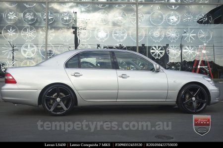 20x9.0 20x10.5 Lenso Conquista 7 MKS CQ7 on LEXUS LS