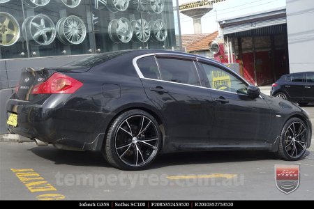 20x8.5 20x10 Sothis SC100 BFM on INFINITI G35S