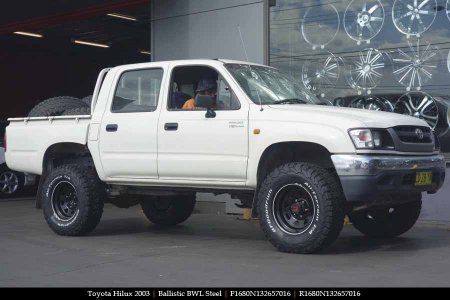 16x8.0 Ballistic BWL Steel on TOYOTA HILUX