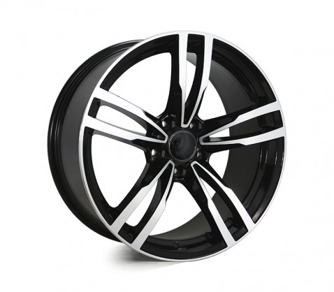 19x8.5 5468 Black Polished
