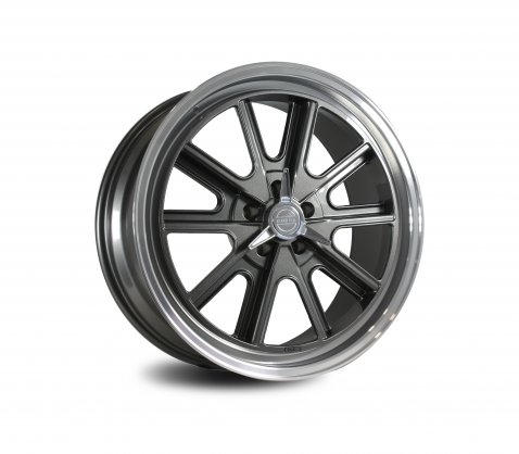 20x8.5 20x10 SC Racing Cobra Grey Machined Lip