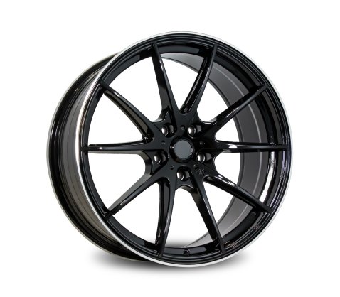 19x8.5 SC Racing DX202 Black Machine Line