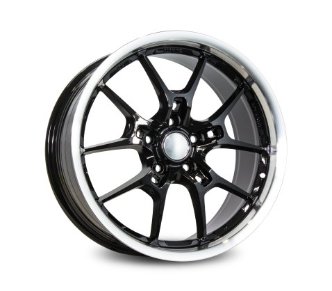 18x8.5 SC Racing DX127 Black Machine Lip