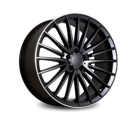 20x8.5 4612 Matt Black Lip Polished