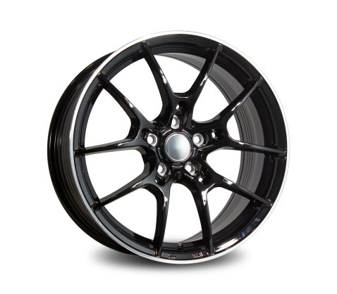 19x8.5 SC Racing WC001 Black Machine Lip