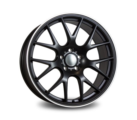 19x8.5 SC Racing DX006 Matt Black Machine Lip