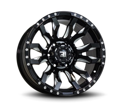 17x9.0 SC Racing DX409 Black Milling